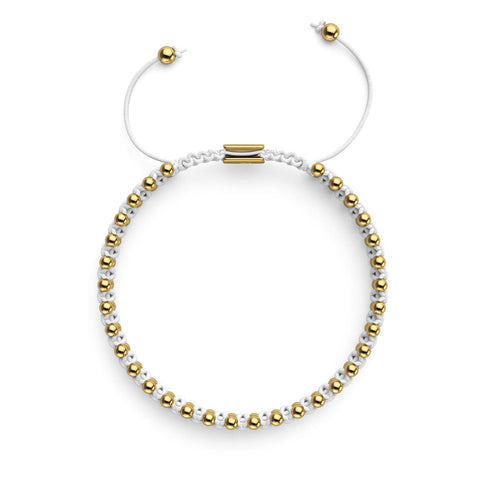 Or x Blanc | Bracelet DOT de l'amitié